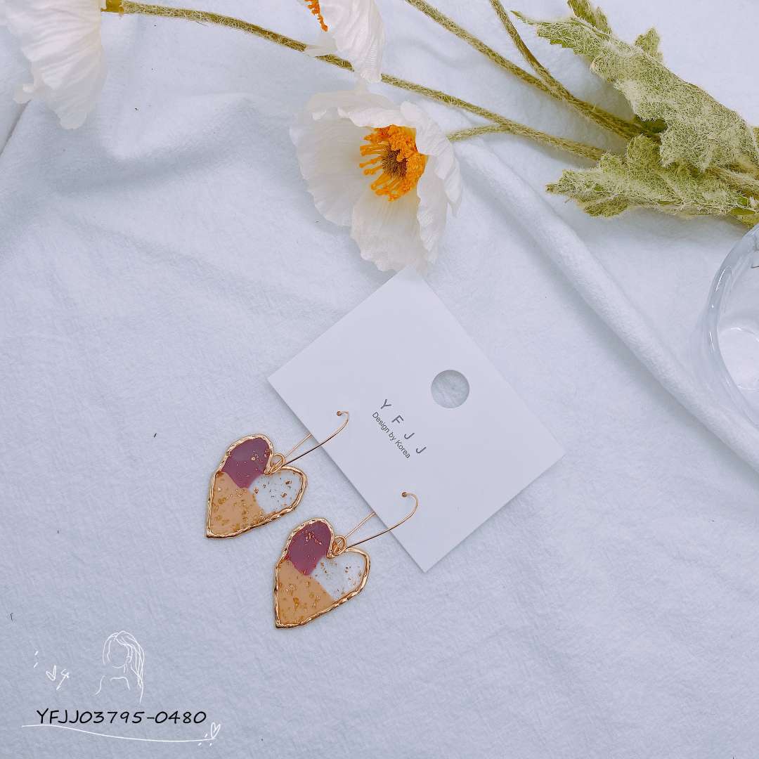 Korean Version Of All Fashion Girly Temperament New Earrings Specification drawing