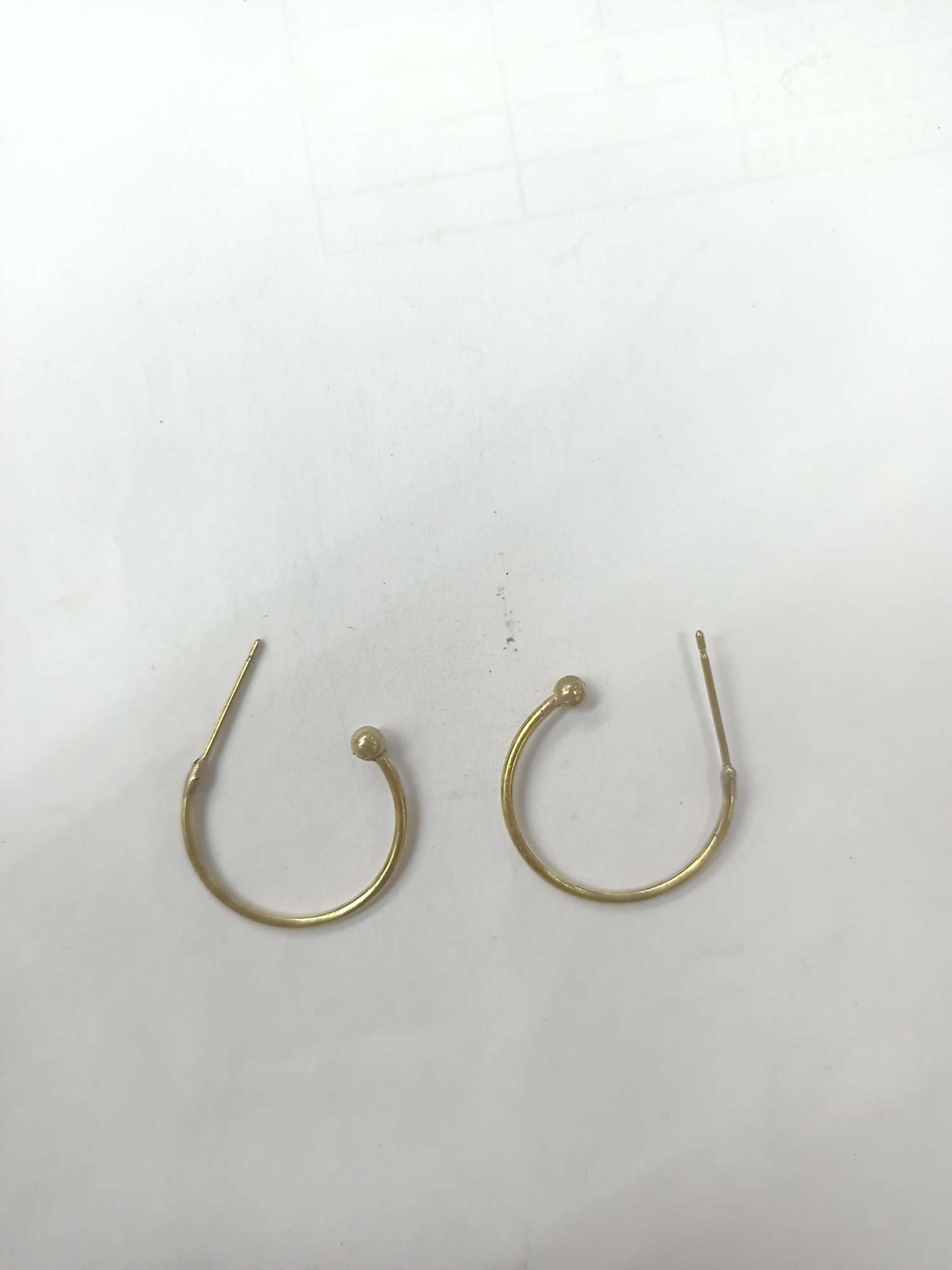 Burned-Ball Earrings