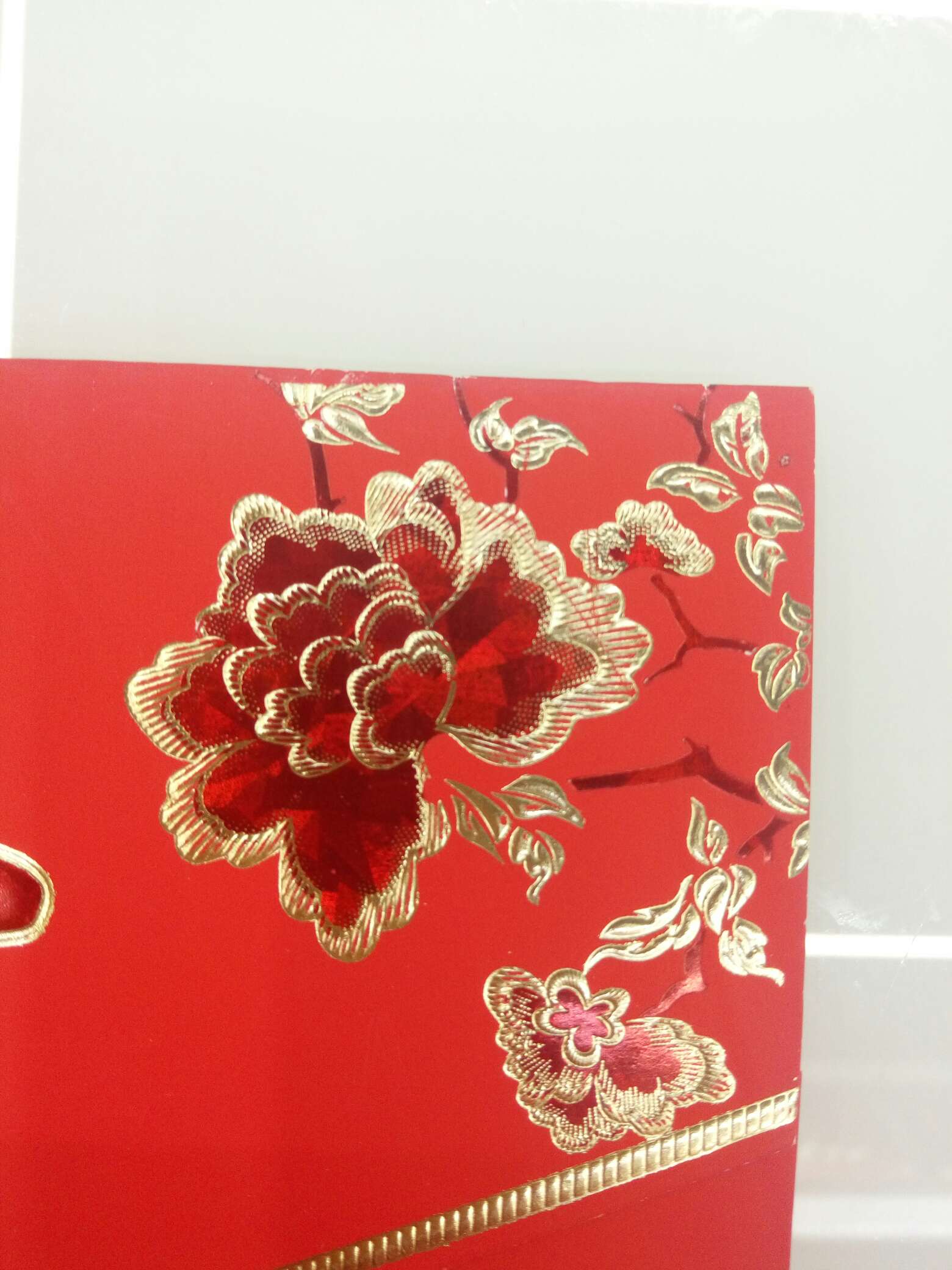 中式红色结婚/简约婚宴喜帖/工厂直销细节图