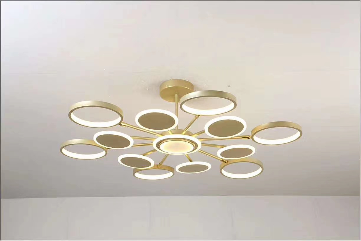 简约LED客厅灯 餐厅灯 房间灯9头详情图9