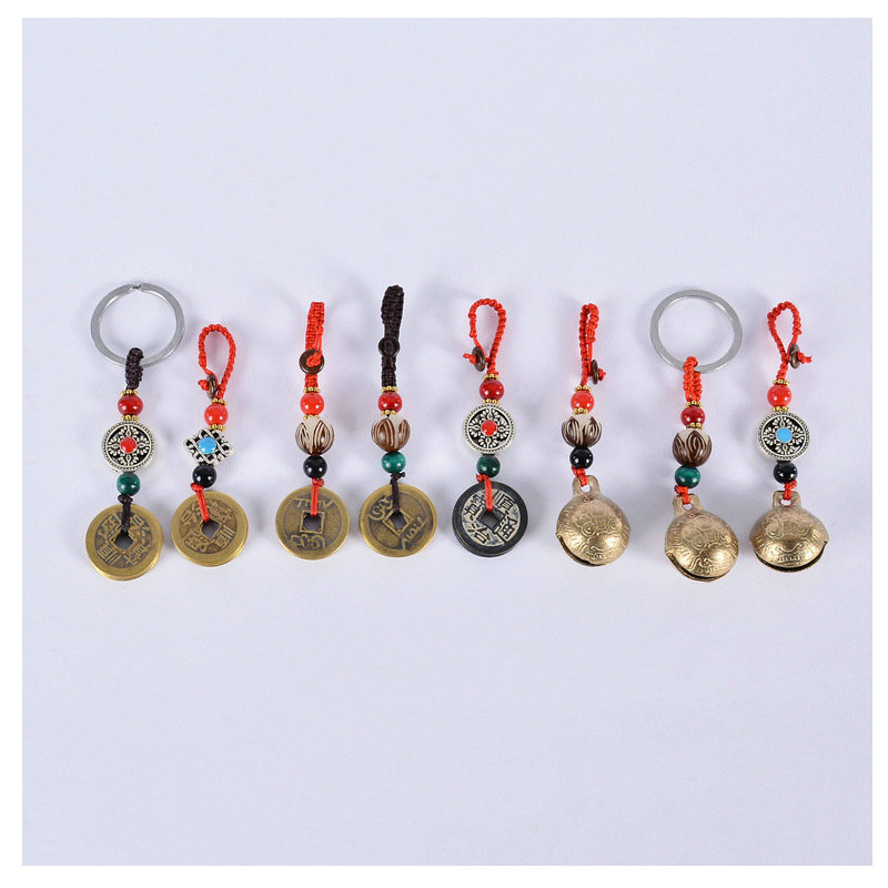 Wholesale of antique coins, genuine copper Five Emperors coins, keychains, pendants, decorative gifts and ornaments