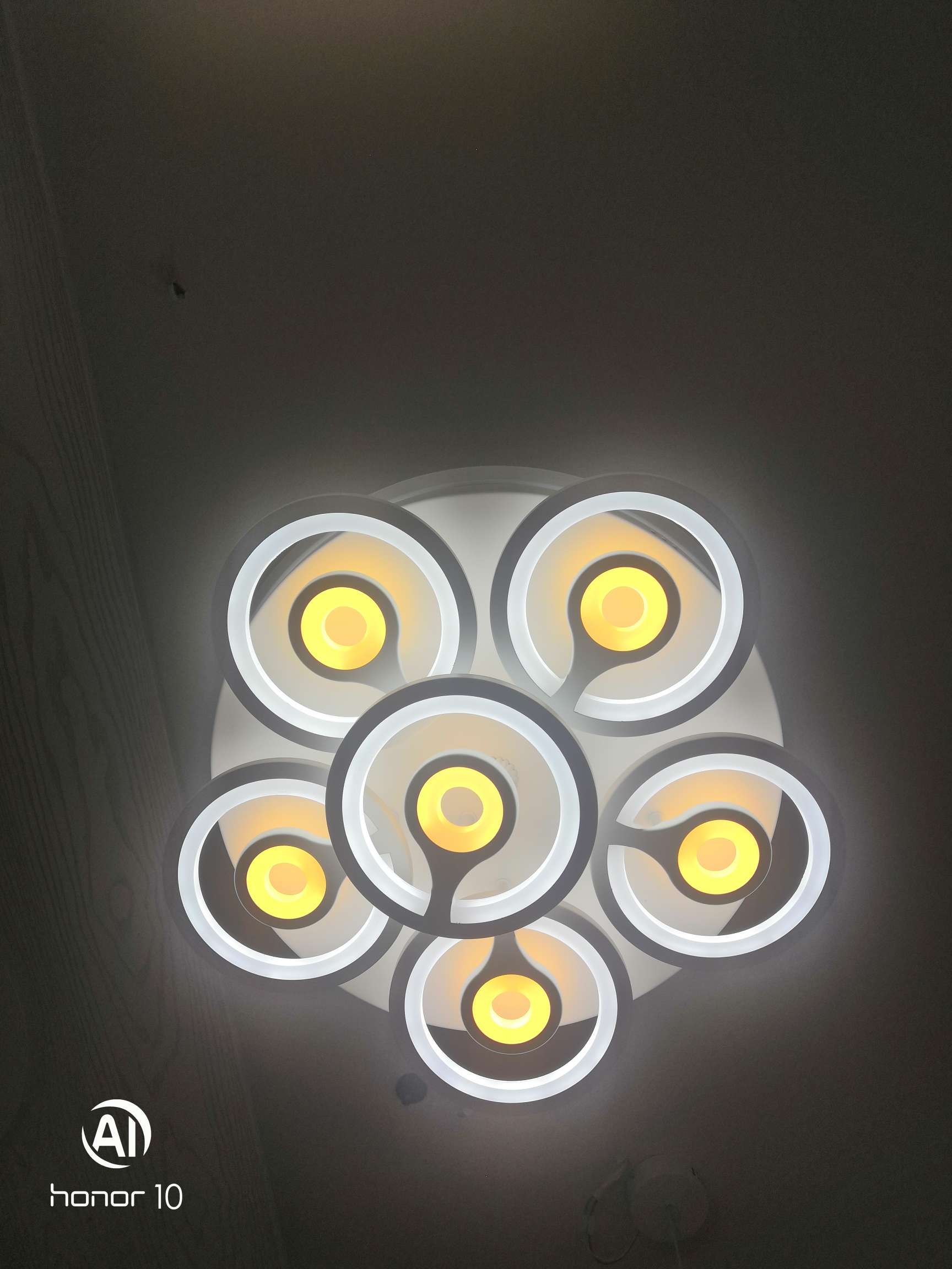 543 invisible fan chandelier, light luxury chandelier, living room lamp, postmodern simplicity, internet-famous crystal lamp, bedroom and dining room lamp Application Scenario