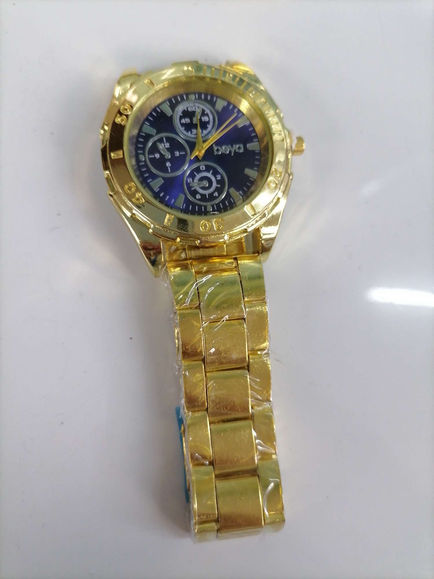 金色钢带1  蓝色