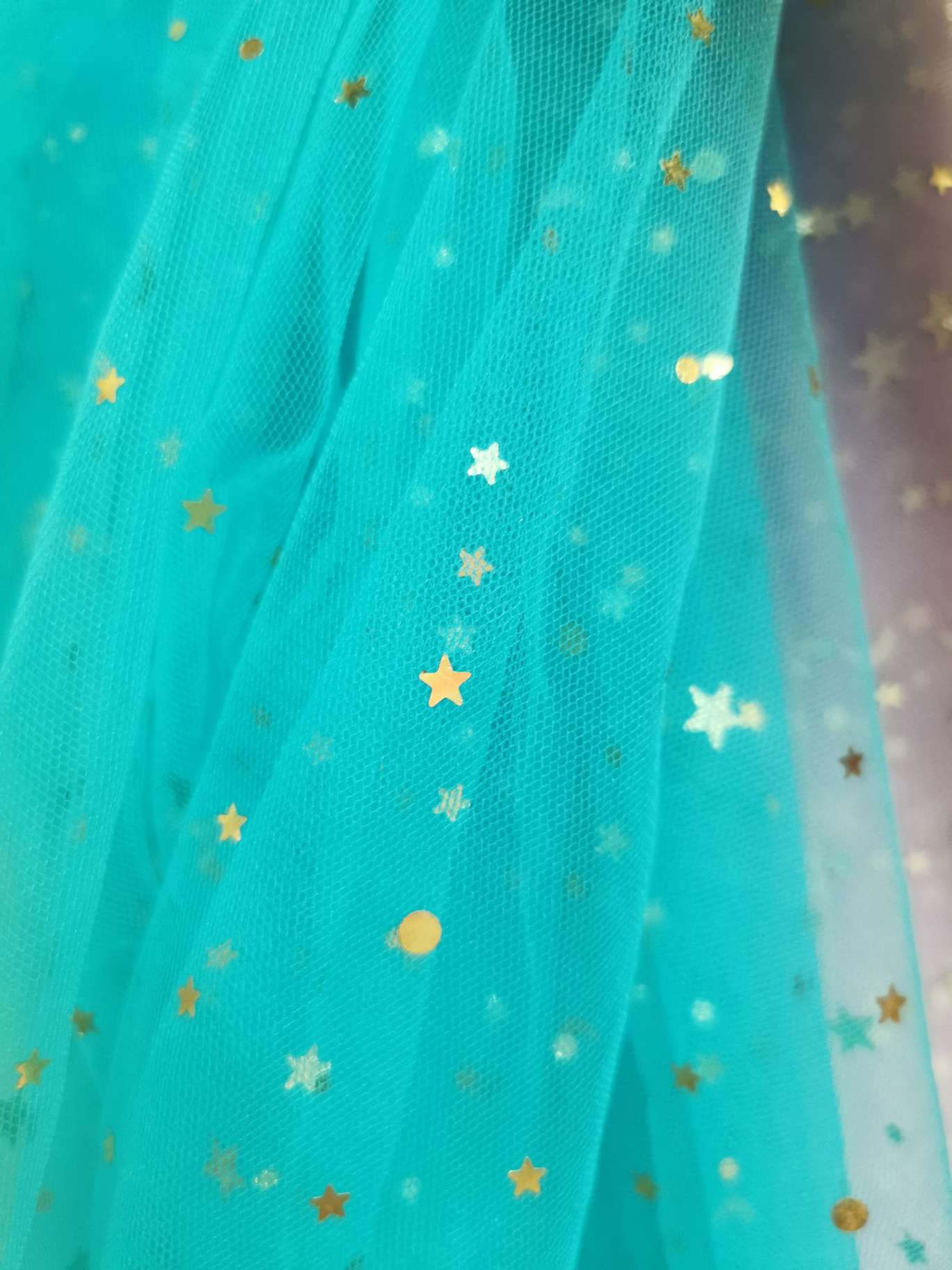 星星月亮太阳网纱公主裙头饰服装背景图片湖兰