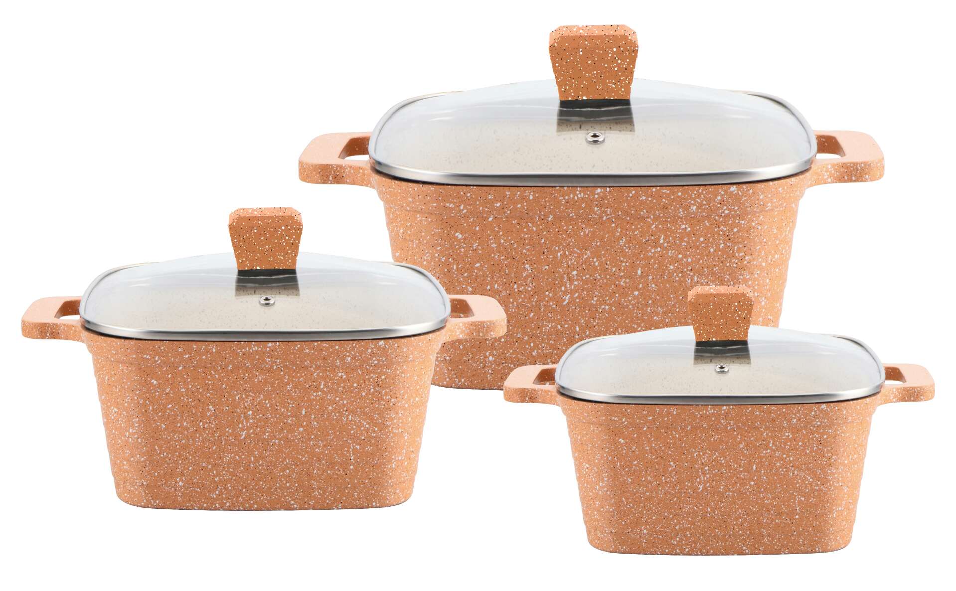 Vintage  MArble DIE-casting POT 24-28-32cm