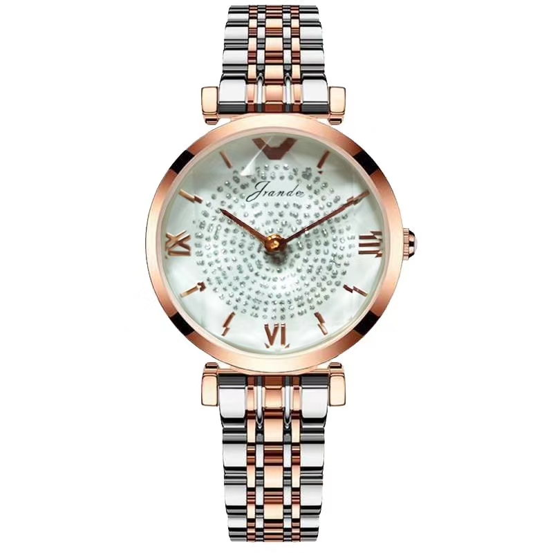 The 2020 new women's watch brand is fashionable, simple, elegant, waterproof and full of stars in the ins style Specification image