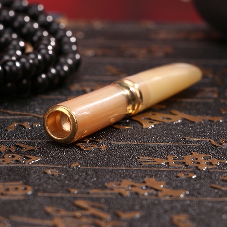 厂家规货批发携式过滤环保牛角烟嘴仿牛角过滤烟斗