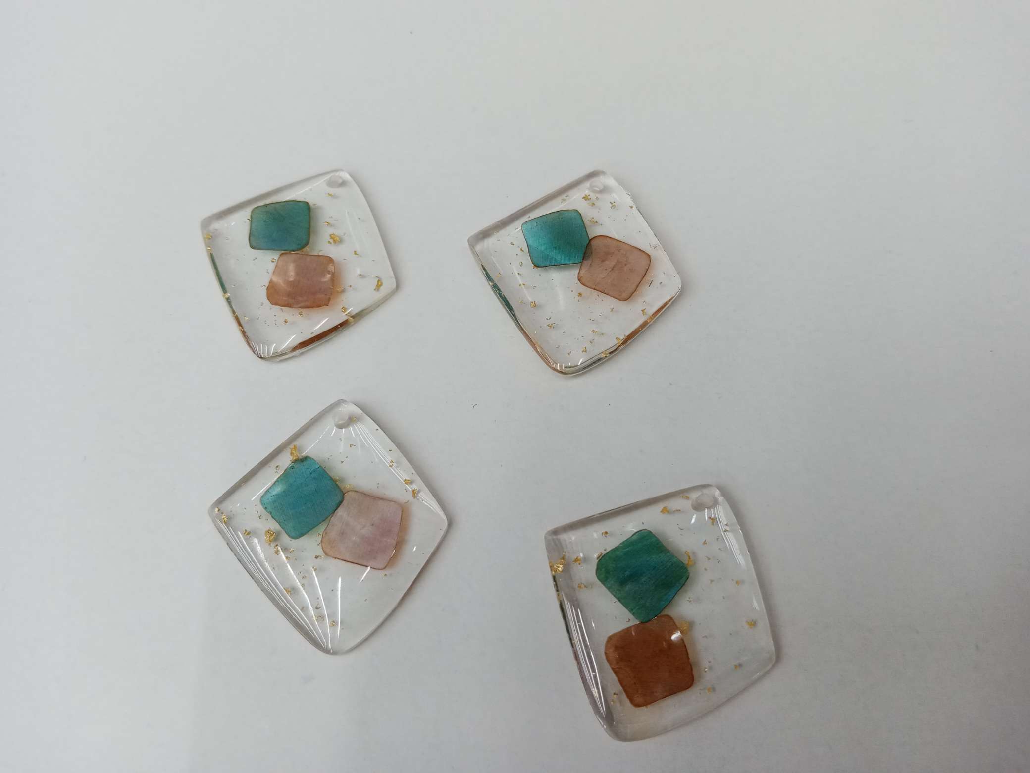 菱形双色彩贝加金箔纸细节图