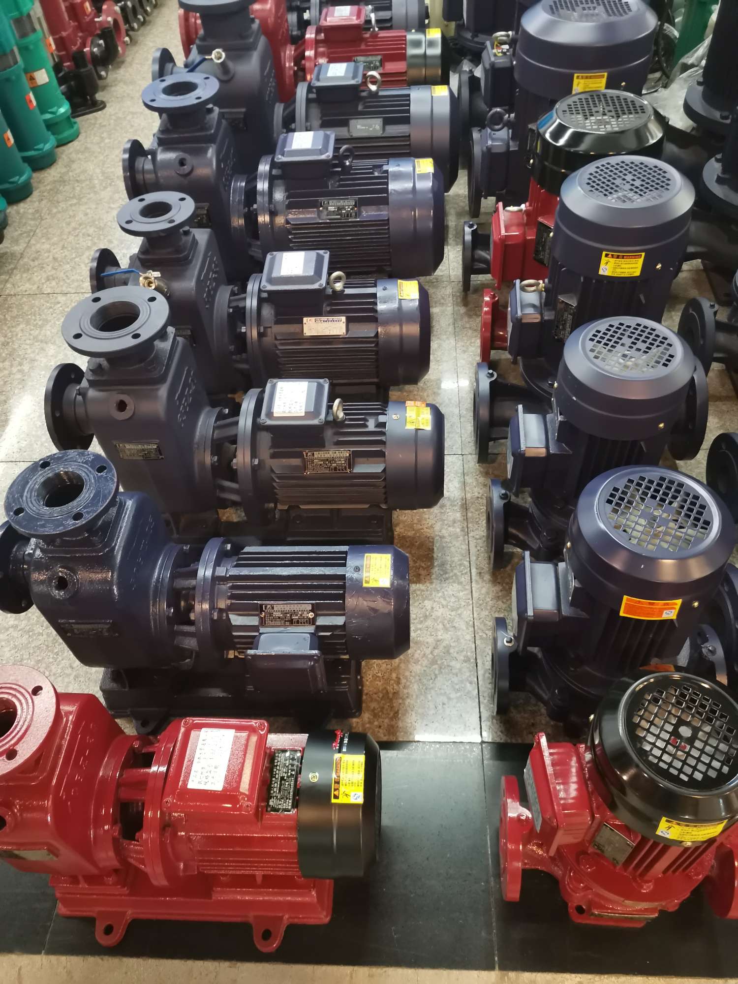 BZ self-priming horizontal pipeline pump 3KW national standard motor copper wire details Picture