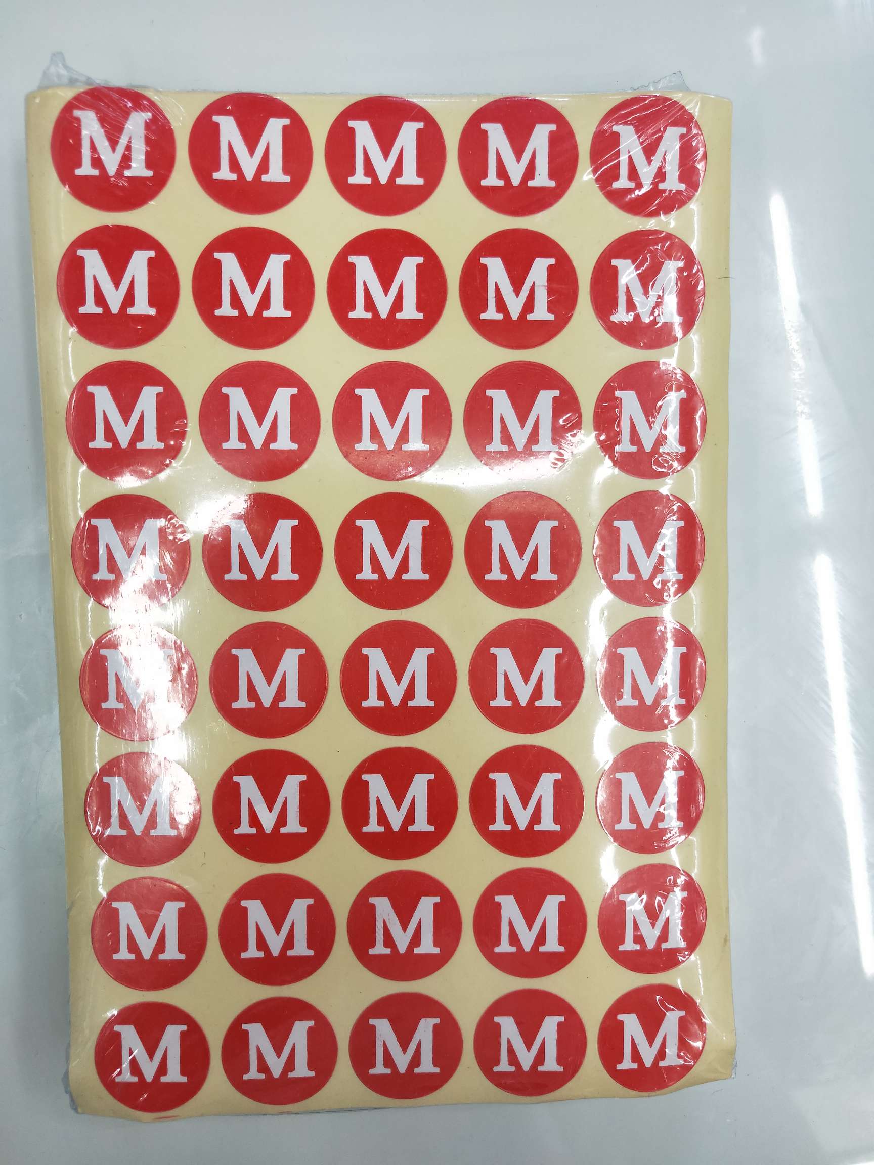 2公分的红色大小号不干胶