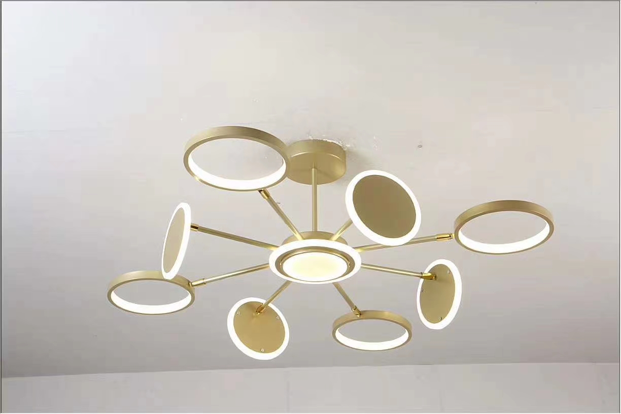 简约LED客厅灯 餐厅灯 房间灯9头详情图7
