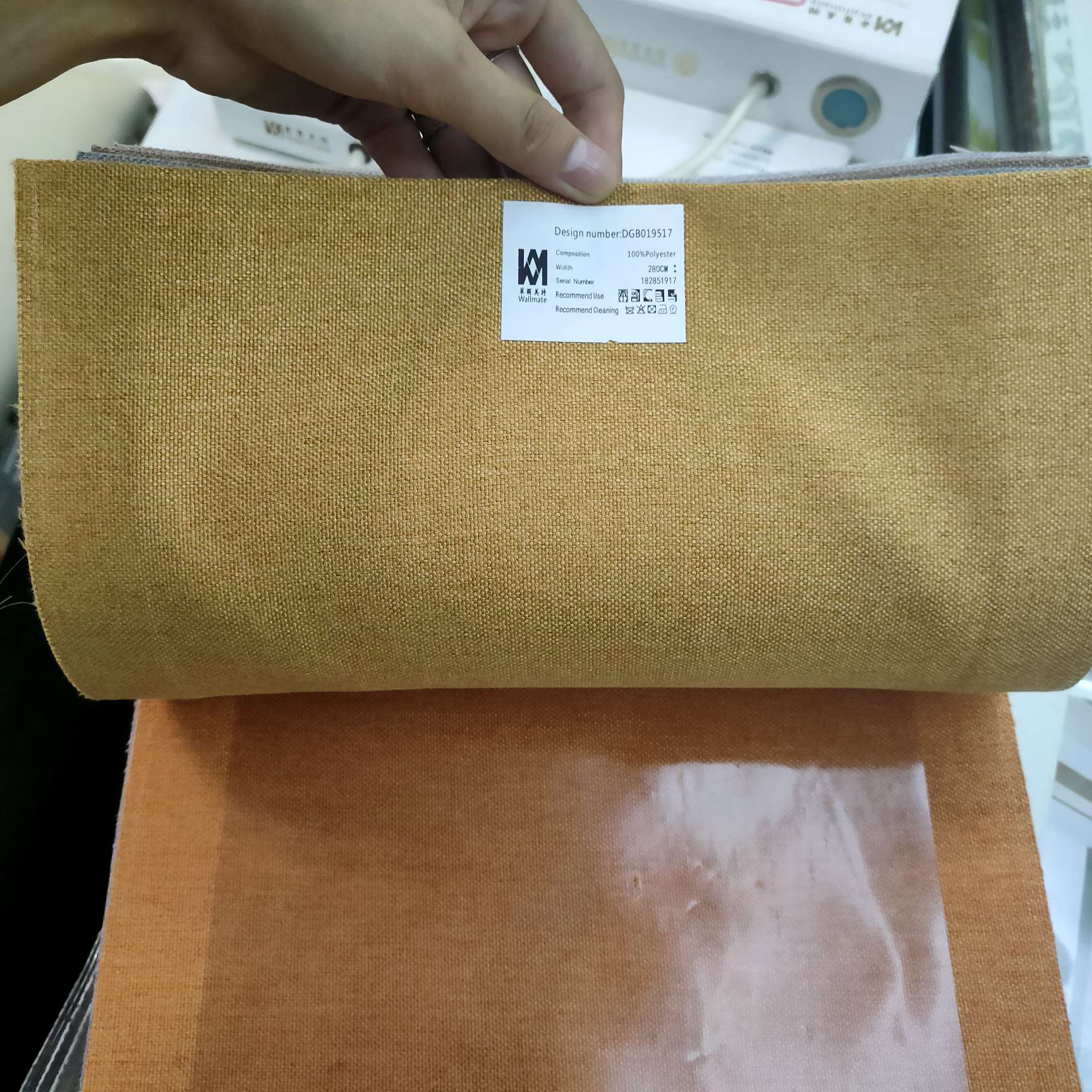 美国/窗帘/棉布白底实物图