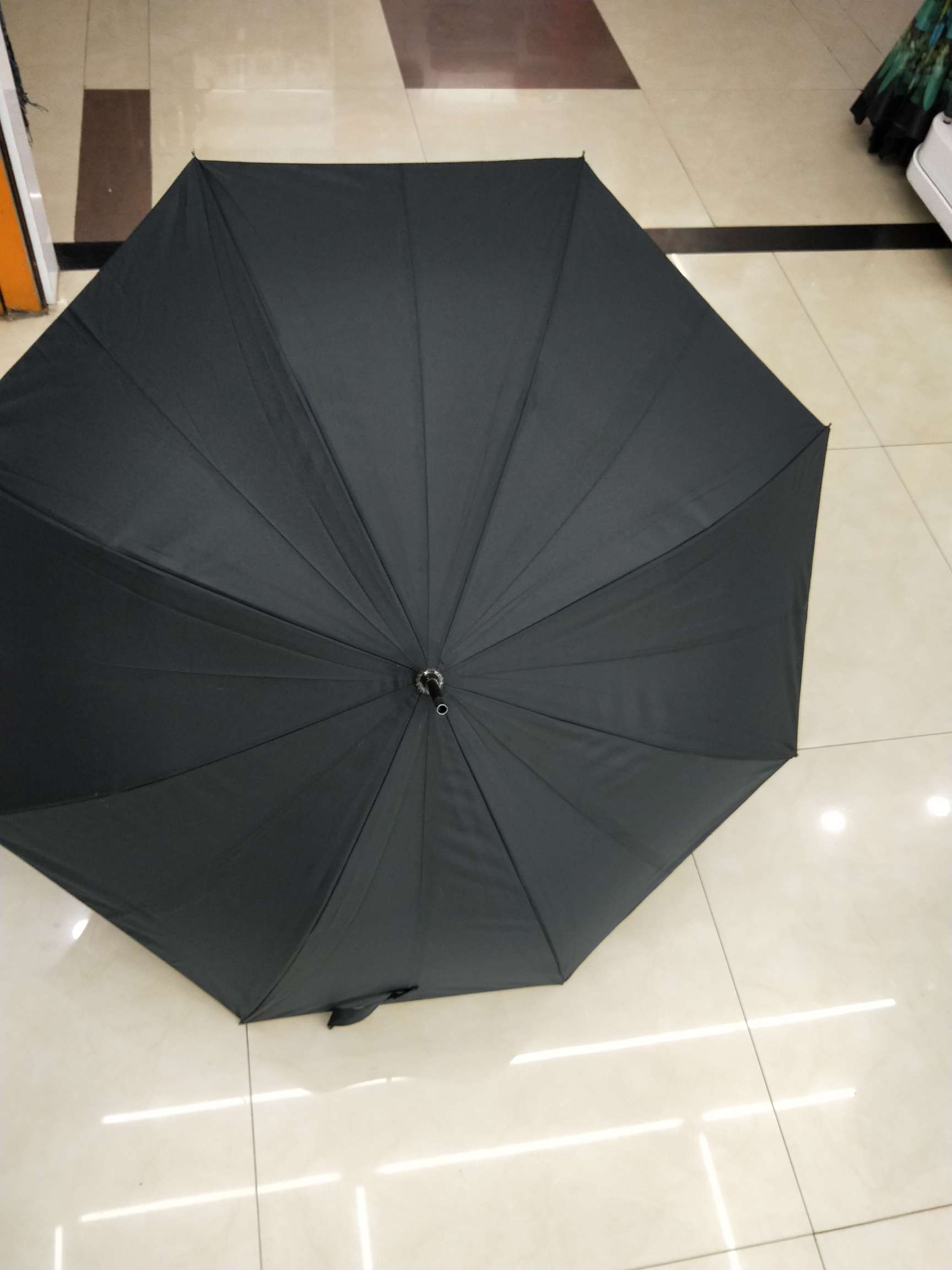 60 cm fiber 8K spray-painted black umbrella knife handle Specification image