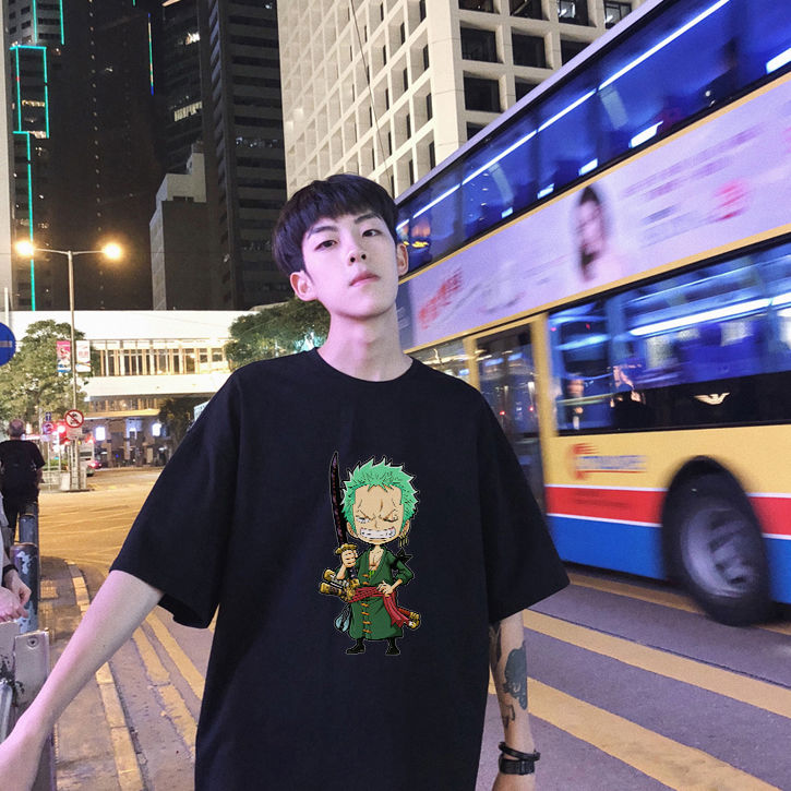 Spring/Summer 2020 pure cotton short-sleeved T-shirt, new Korean style loose Hong Kong style ins Trendy school style round neck T-shirt p