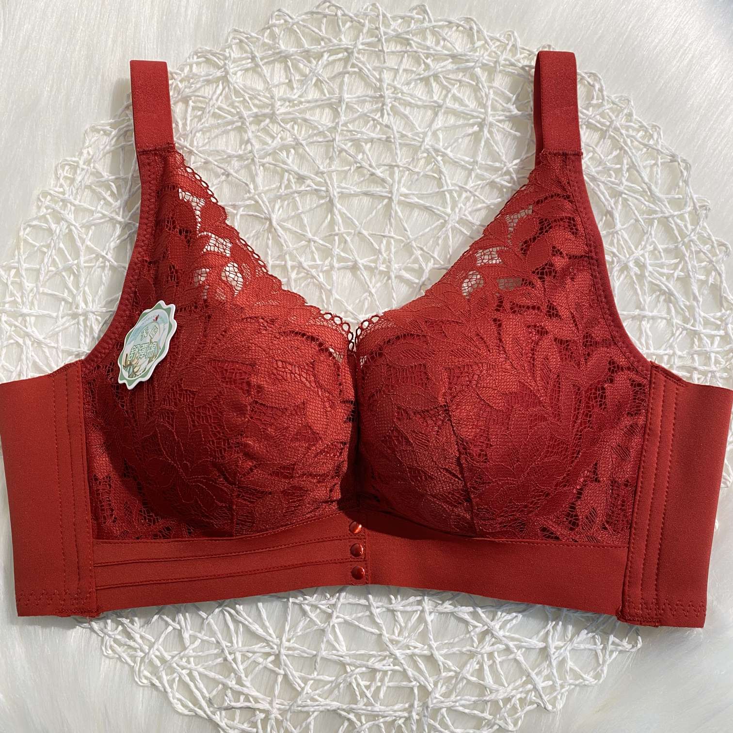 2034#无磁婴儿舒弹棉中厚杯四排四扣（10件起批）细节图