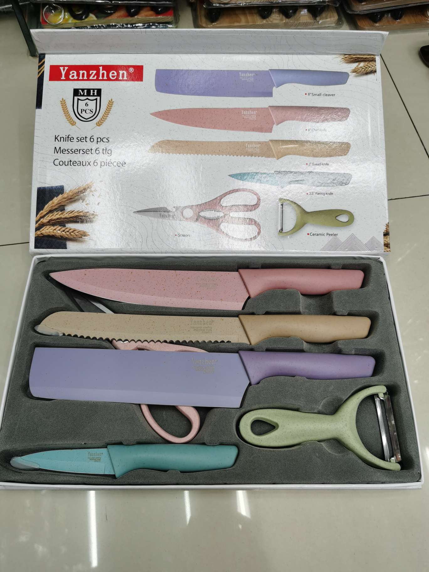 The color gift box comes in a new set of six pieces Application Scenario