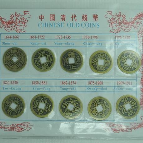 Creative 2.4cm Ten Emperors Copper Coin collection, copper coin street stall, wholesale of cultural and artistic copper coins