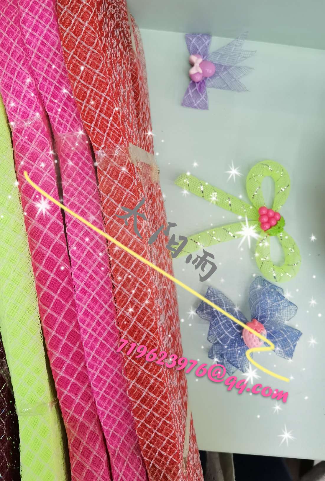 diy Sunrain original factory direct sales, elastic mesh, children's headband and hairpin accessories