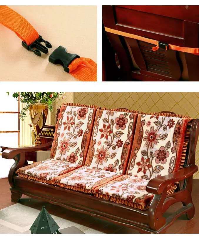 Short Plush Couchback With Sofa Cushion Application Scenario