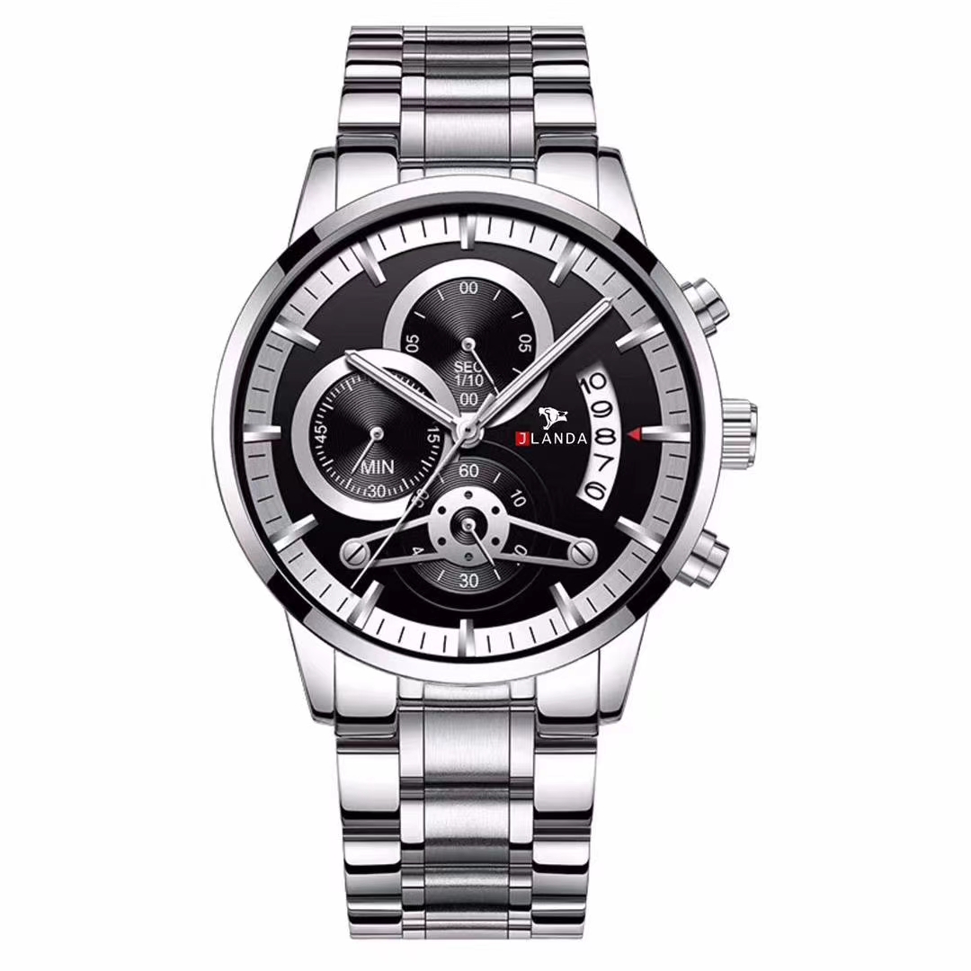 The latest trend of 2020 men's non-mechanical fully automatic waterproof fashionable casual quartz watch with a large dial Specification image