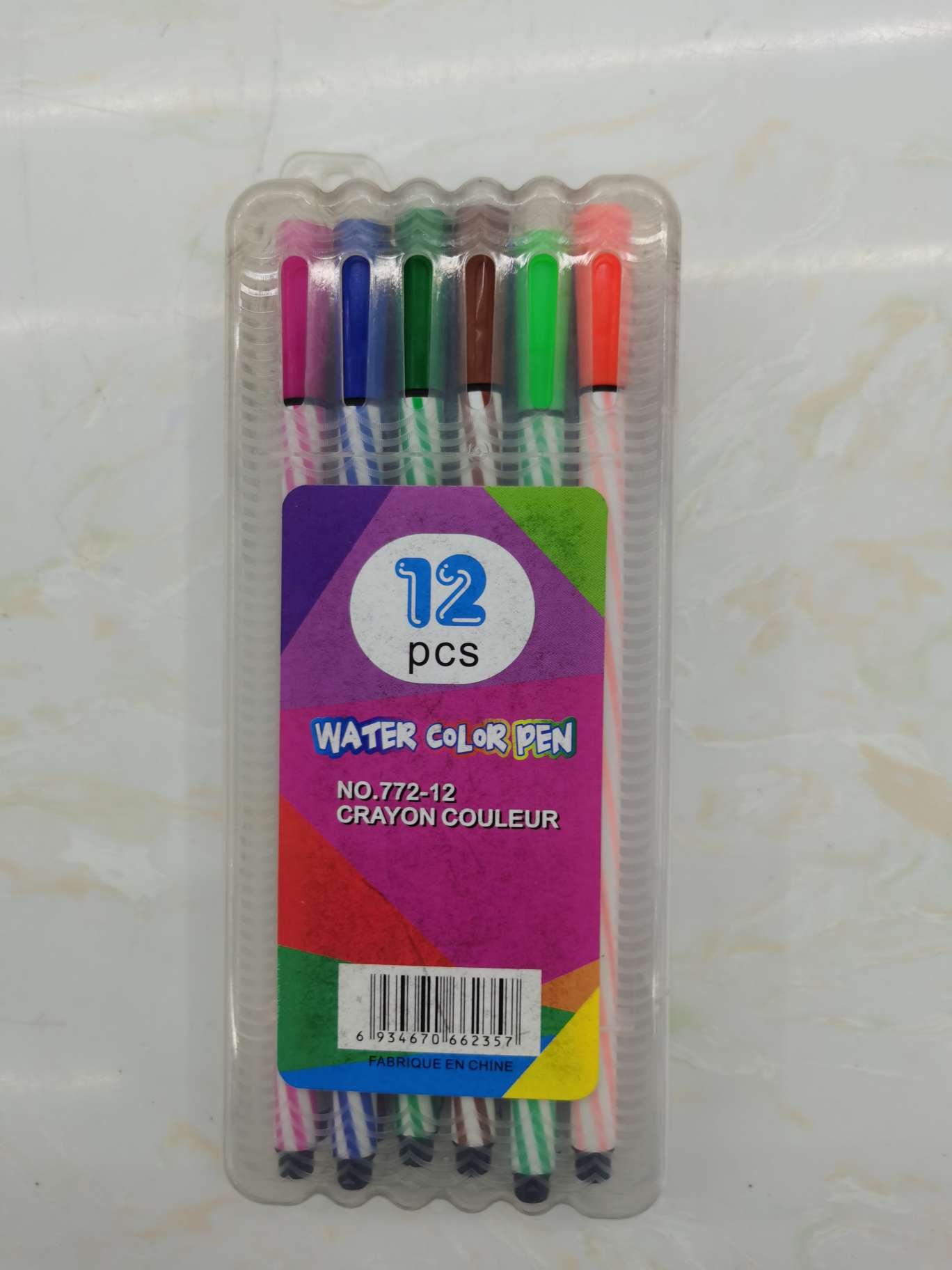 Kaihang Pen Line Office Culture Writing Tool Drawing Watercolor Pen 12 Colors