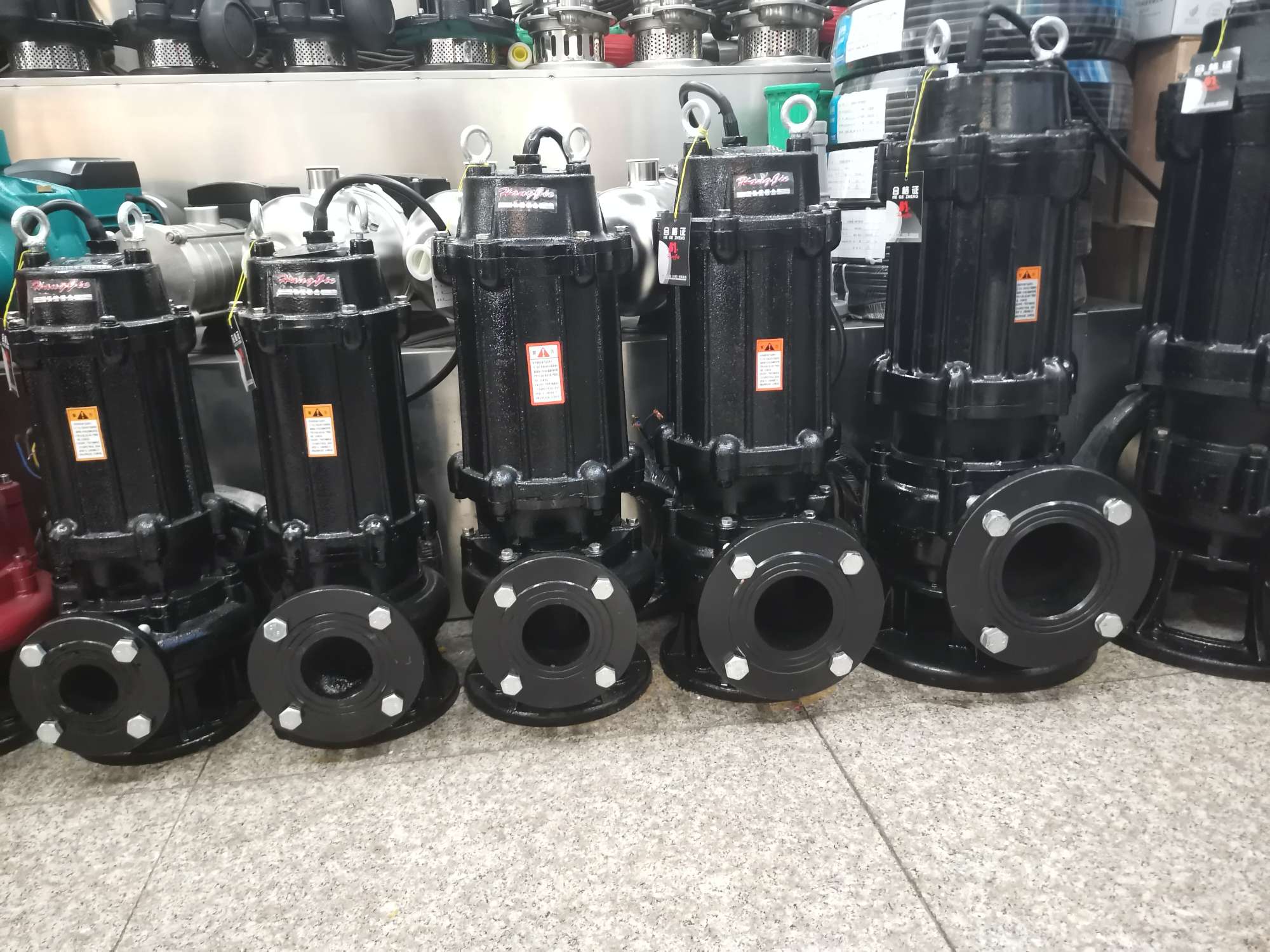 WQ non-clogging sewage pump national standard motor copper wire 1.5KW
