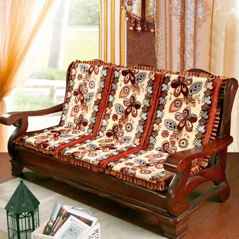 Short Plush Couchback With Sofa Cushion Specification drawing