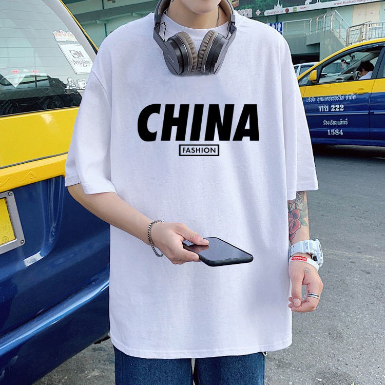 Spring/Summer 2020 pure cotton short-sleeved T-shirt, new Korean style loose Hong Kong style ins Trendy school style round neck T-shirt g