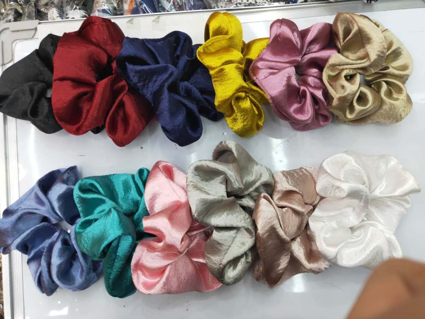 Hair ring large intestine circle restoring ancient ways French South Korea is contracted temperament and thick tie horsetress hair cord female hair cord flower thumbnail