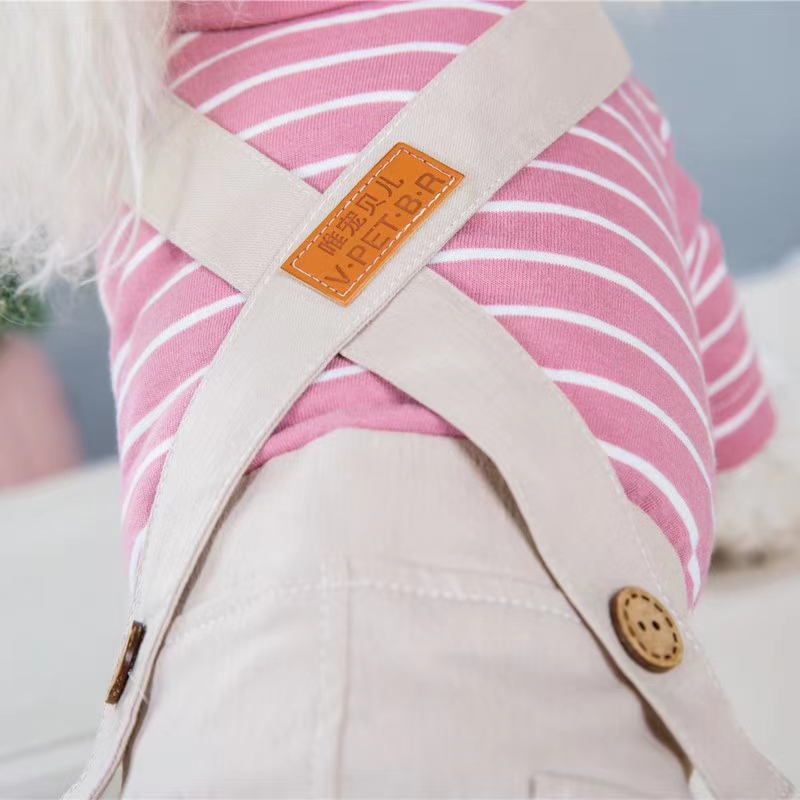 秋冬新款美衣，法牛条绒背带裤！可搭配打底衫，穿着舒服看着新潮，宠物宝宝们让它们打扮打扮出门倍有范详情图10