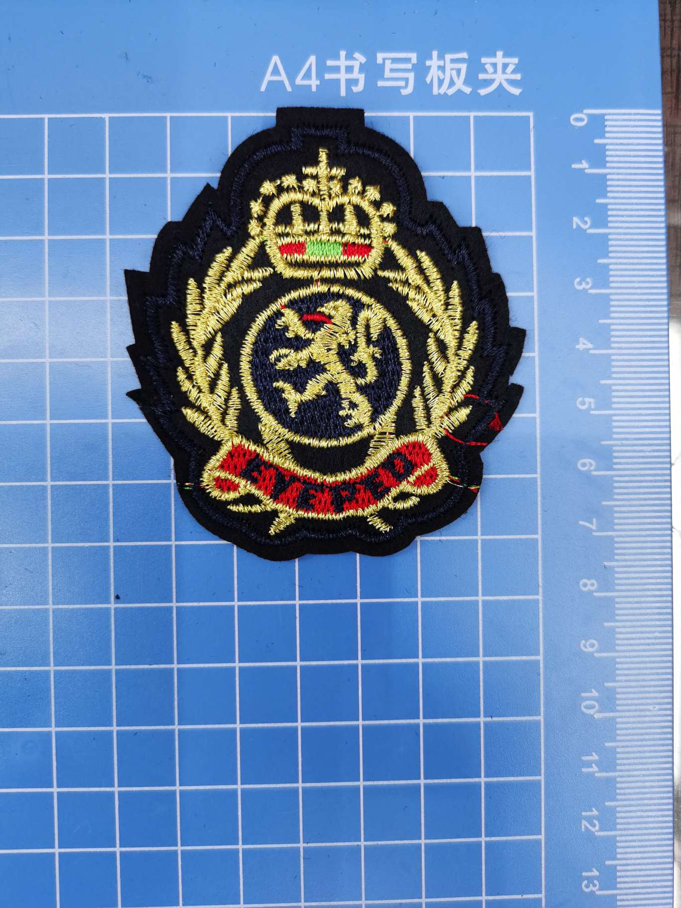 Gold Thread Crown Badge 5