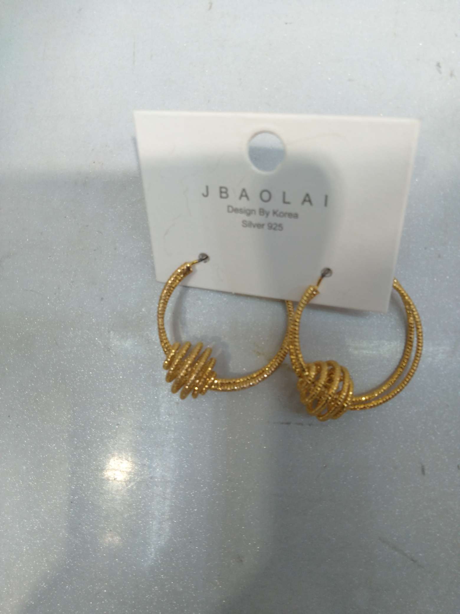 Web celebrity earrings wrapped in copper wire thumbnail