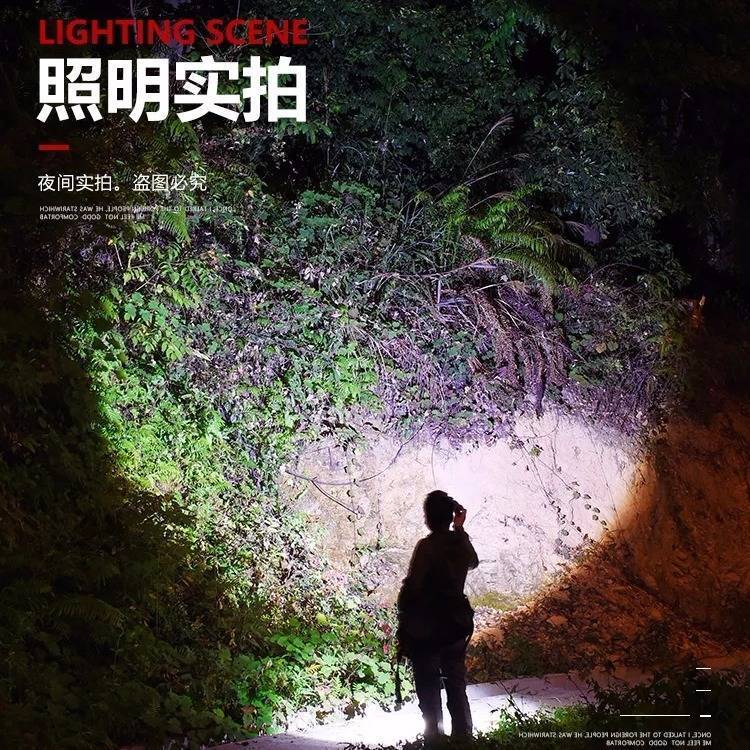 LED强光手电筒USB可充电迷你便携超亮袖珍小家用远射户外照明灯详情图2