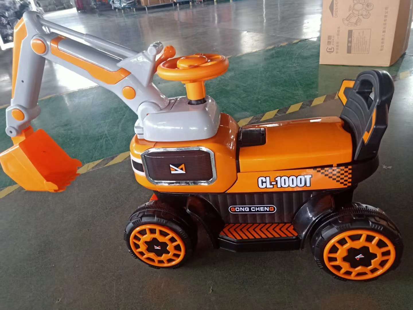 Children's electric mini excavator details Picture