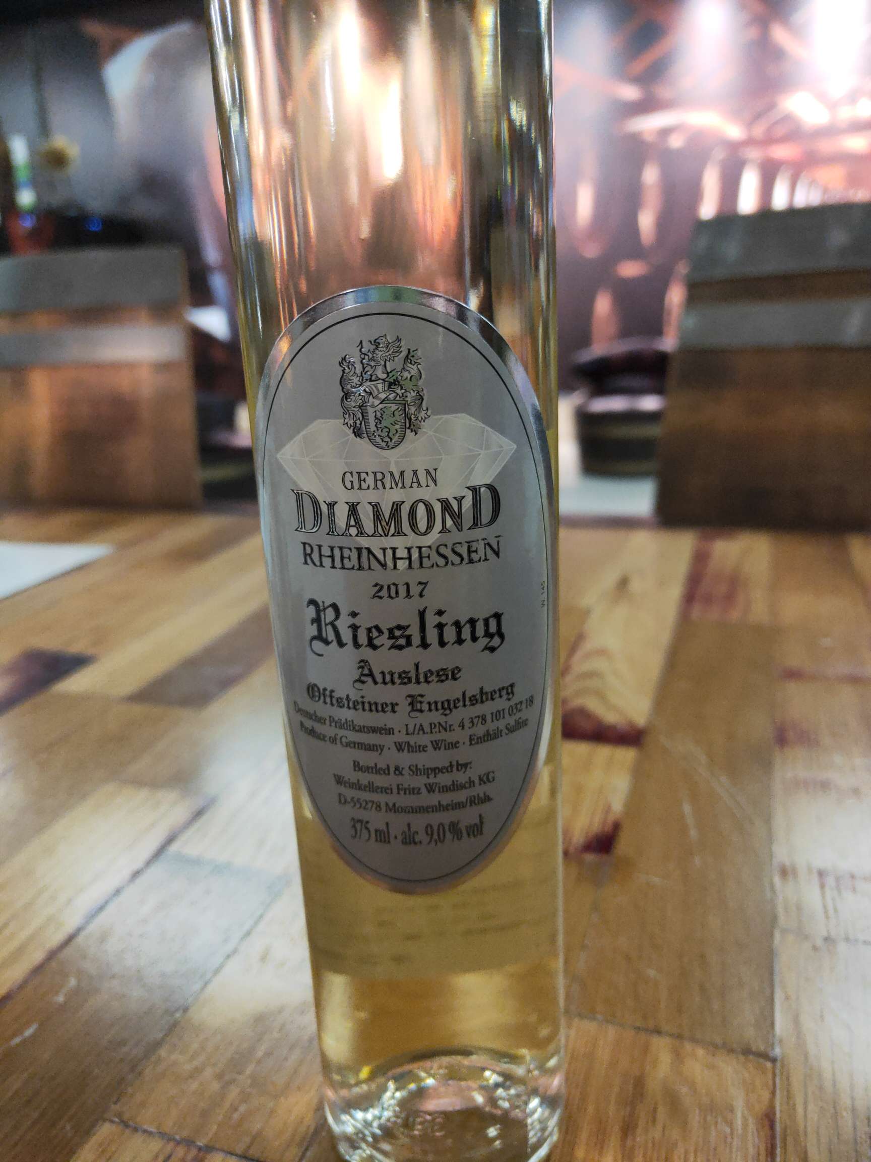 German ice white wine details Picture