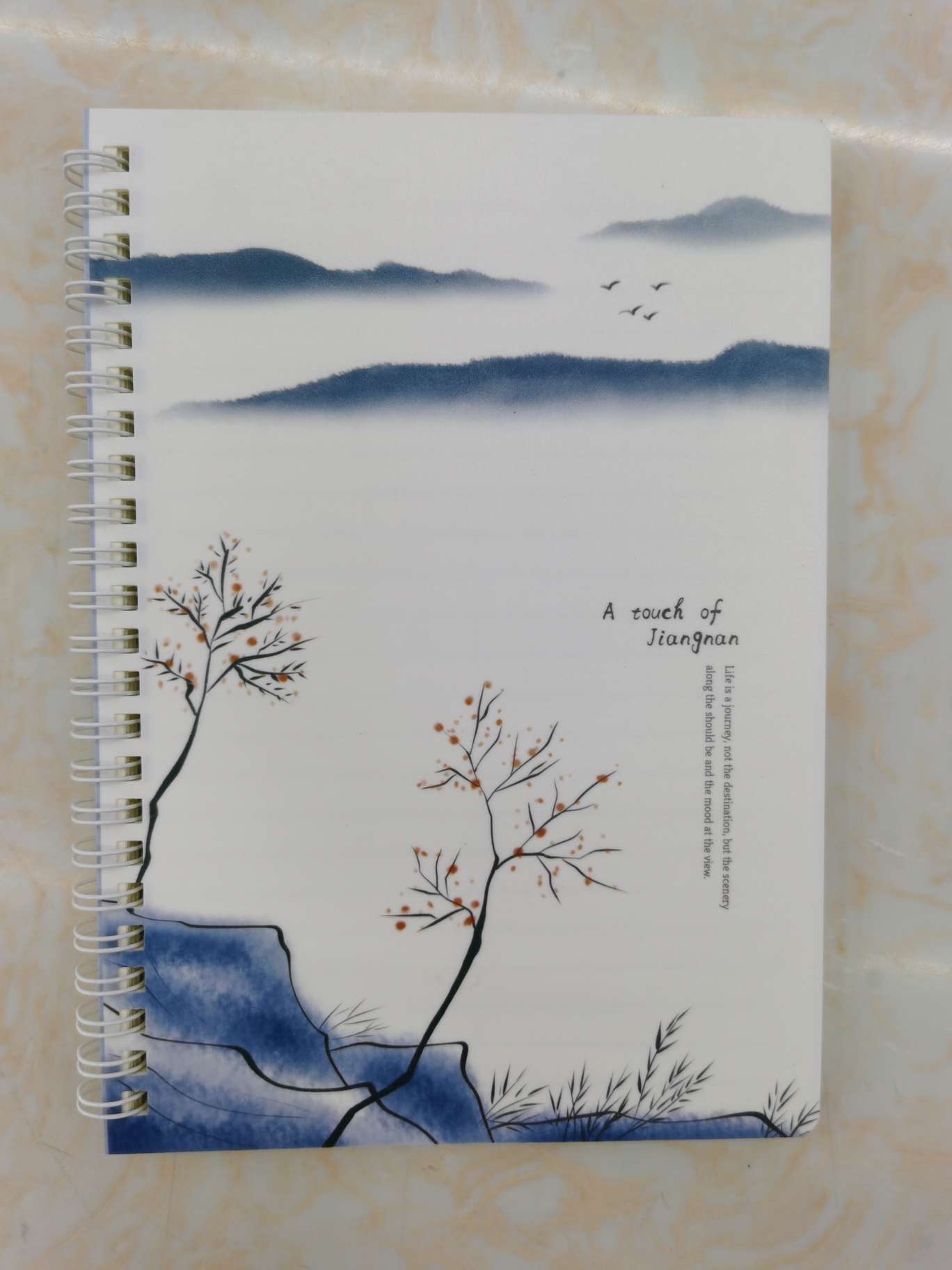 中芝纸品办公文化纸品本册学生学习文具线圈本笔记本记事本 32K60页双线圈本