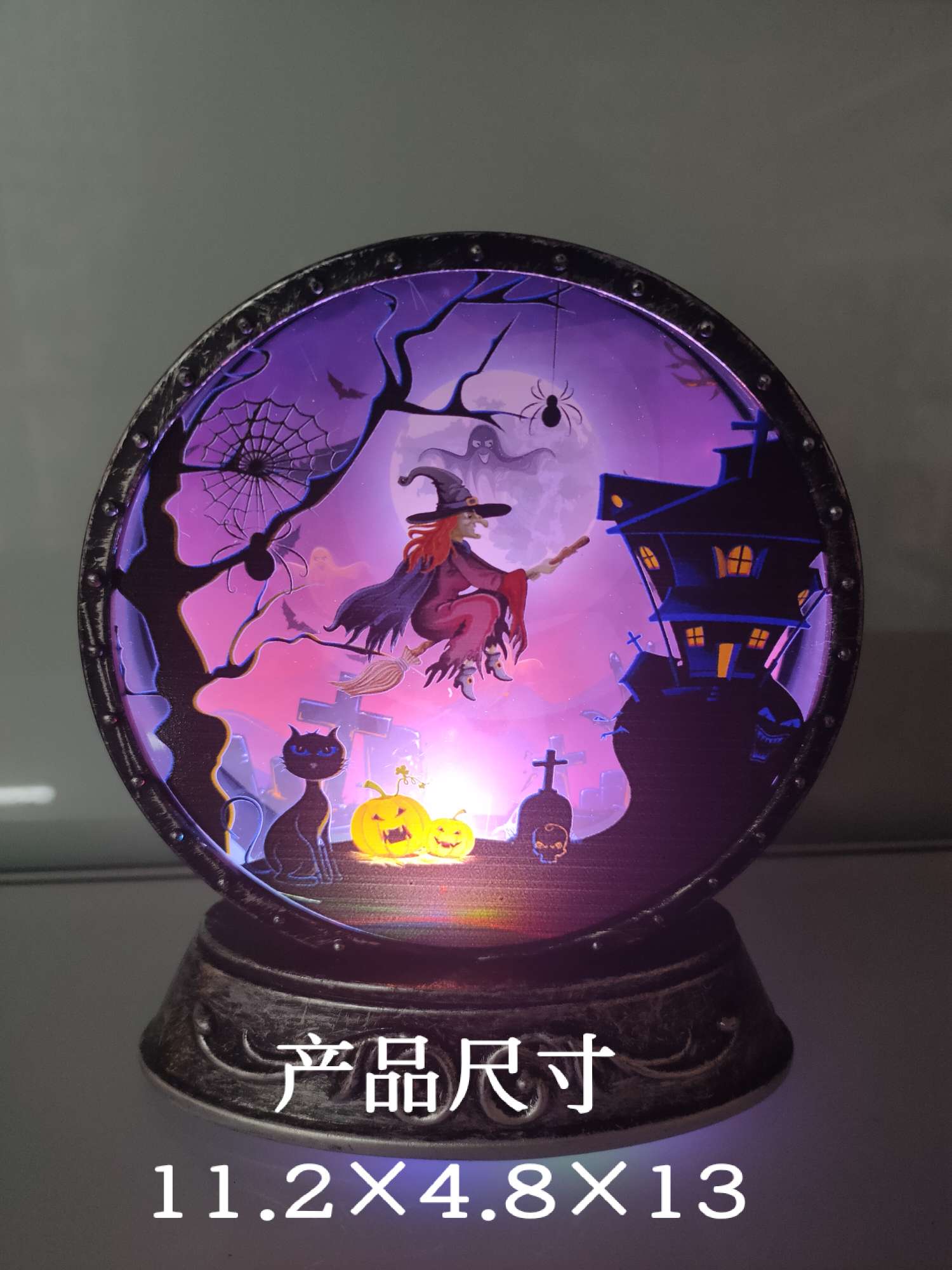 Halloween Round Night Light, Micro-landscape Halloween Lights,
led lighting decoration