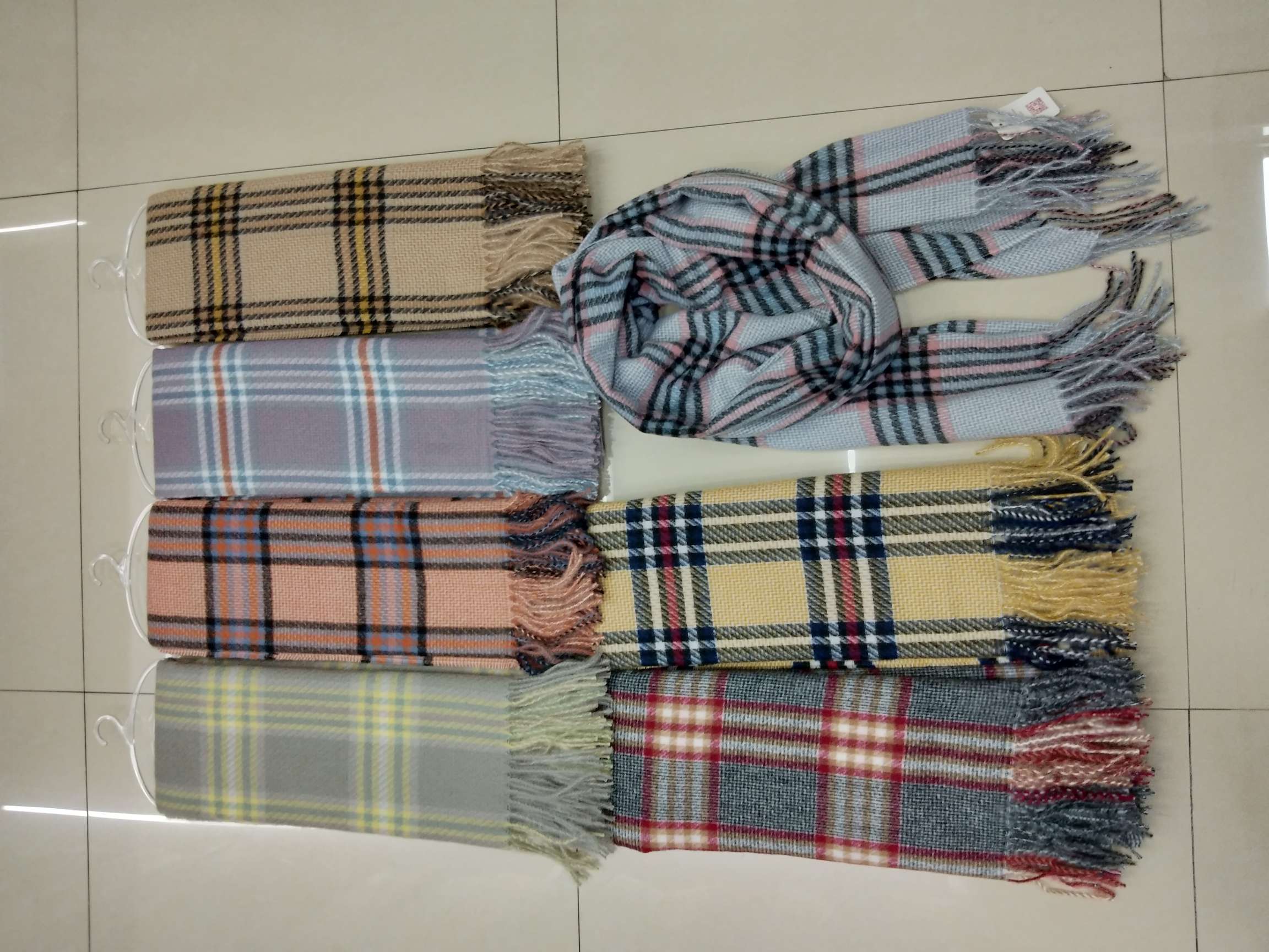 Checkered Tassel Scarf Goes With Nothing