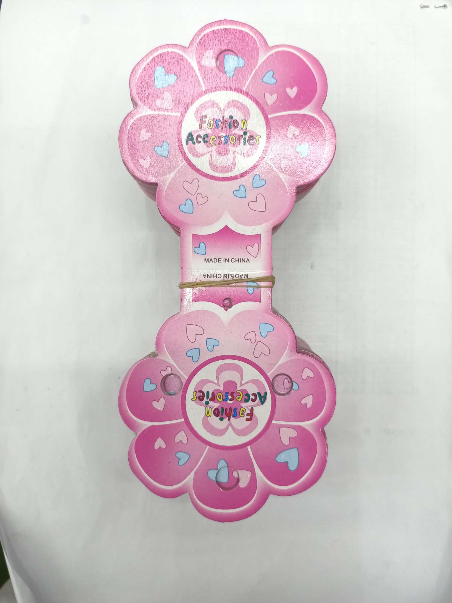 The big plum blossom is folded in half