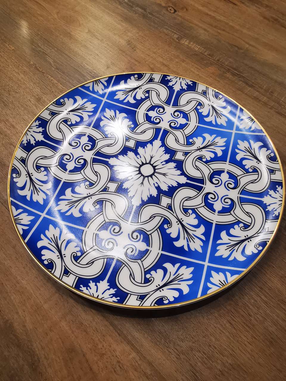 12-inch enlarged bone China cloisonne dinner plate details Picture