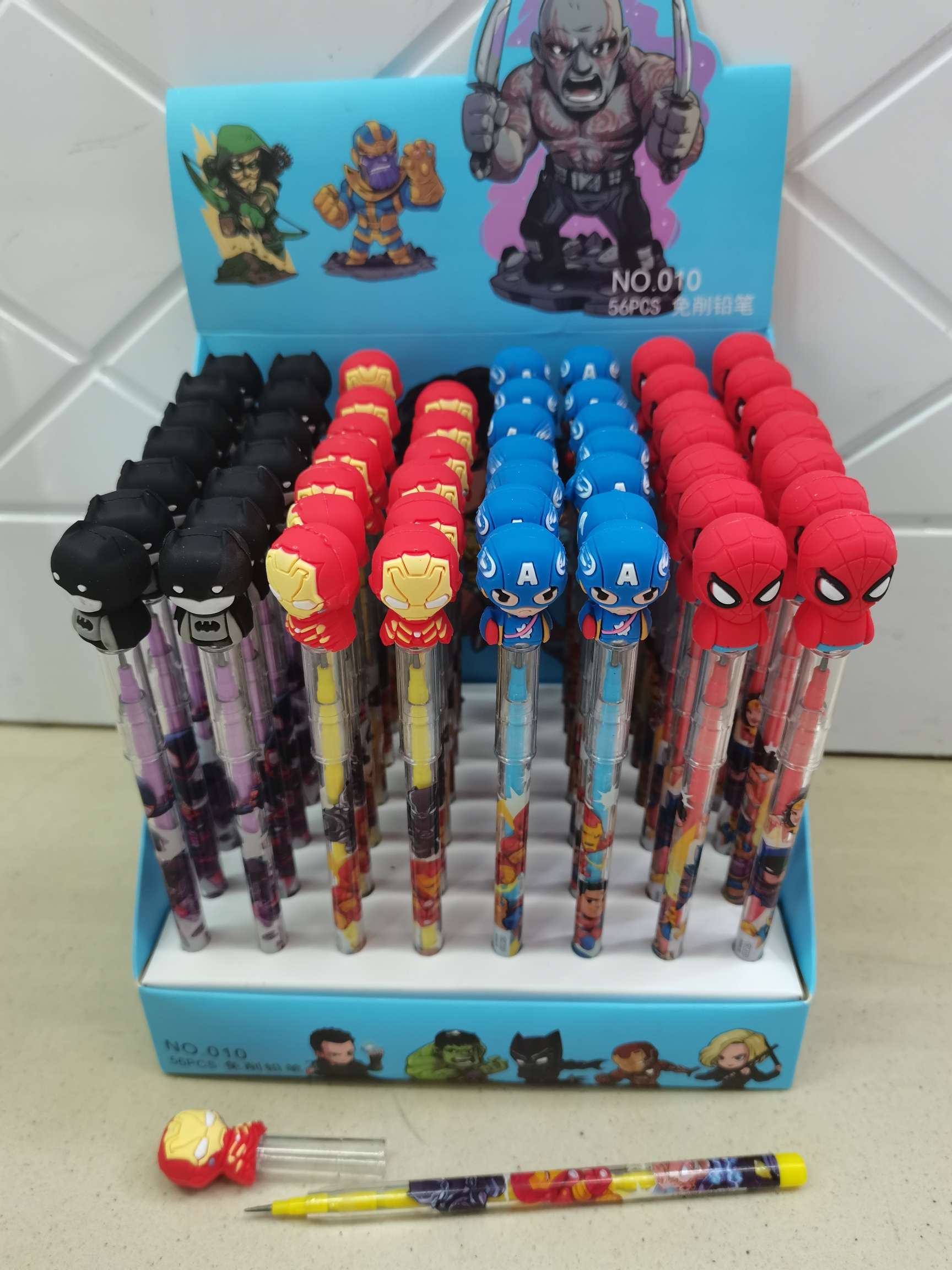 Cartoon Superman bullet pencil