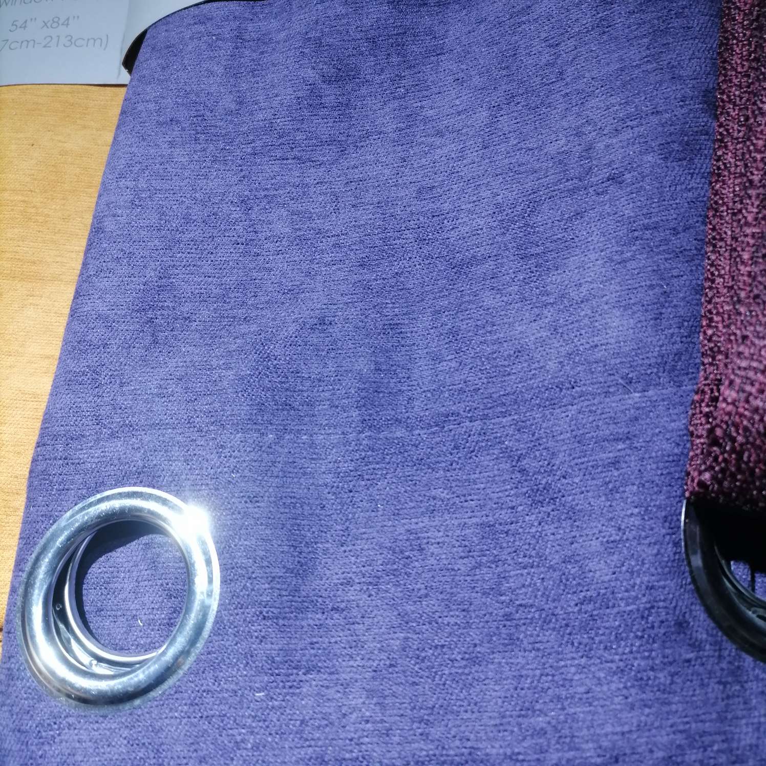 打孔窗帘布深紫色