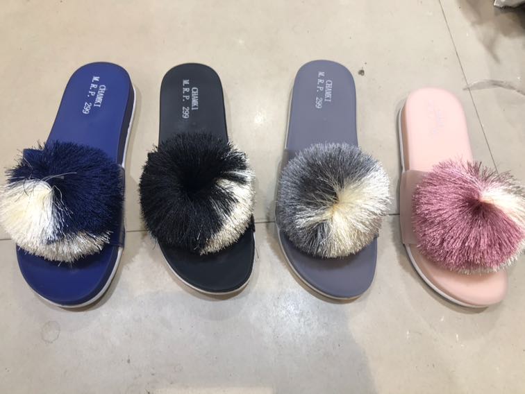 双色流苏球，鞋花，头饰，韩版服装服饰配件，外贸热销爆款产品图