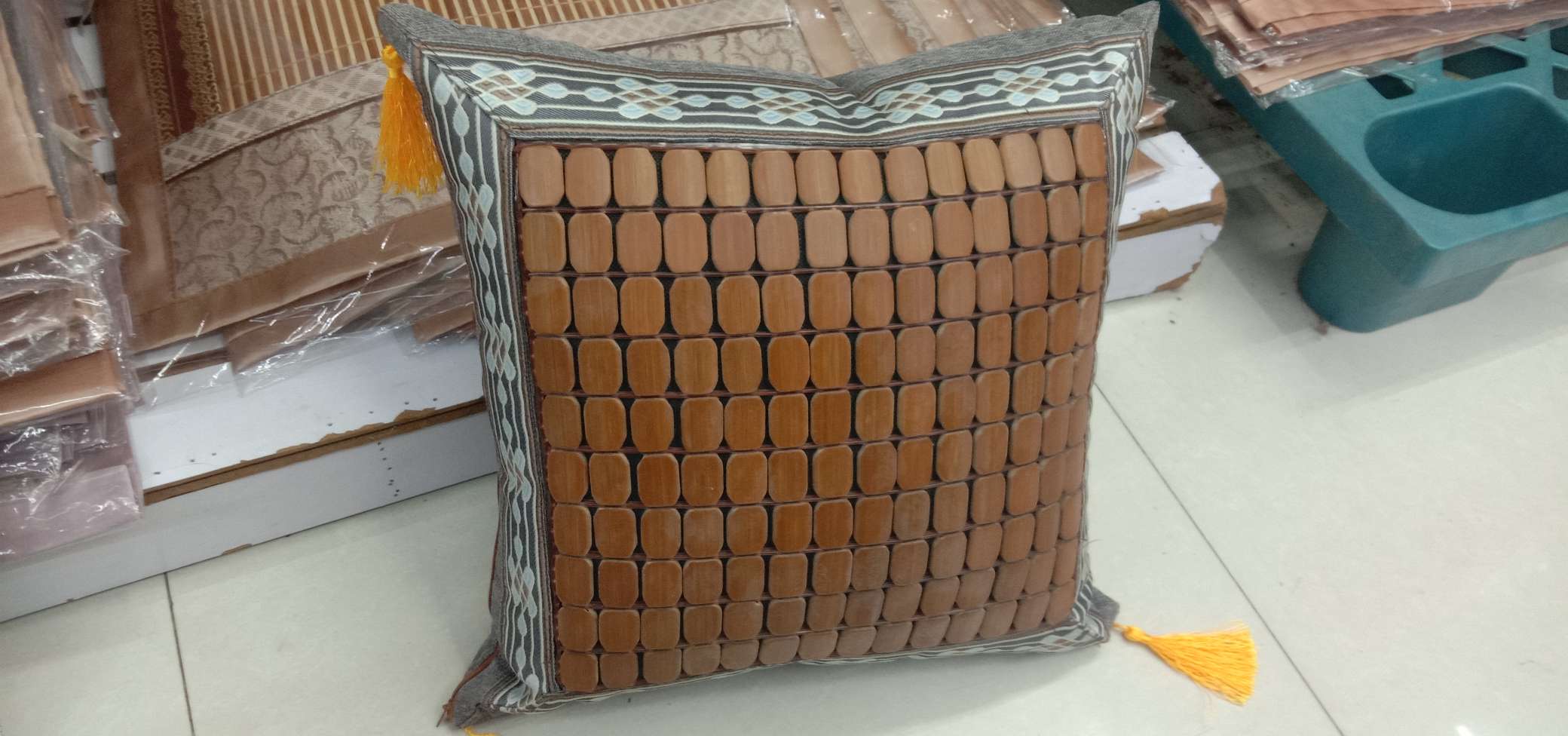Mahjong Throw Pillow details Picture