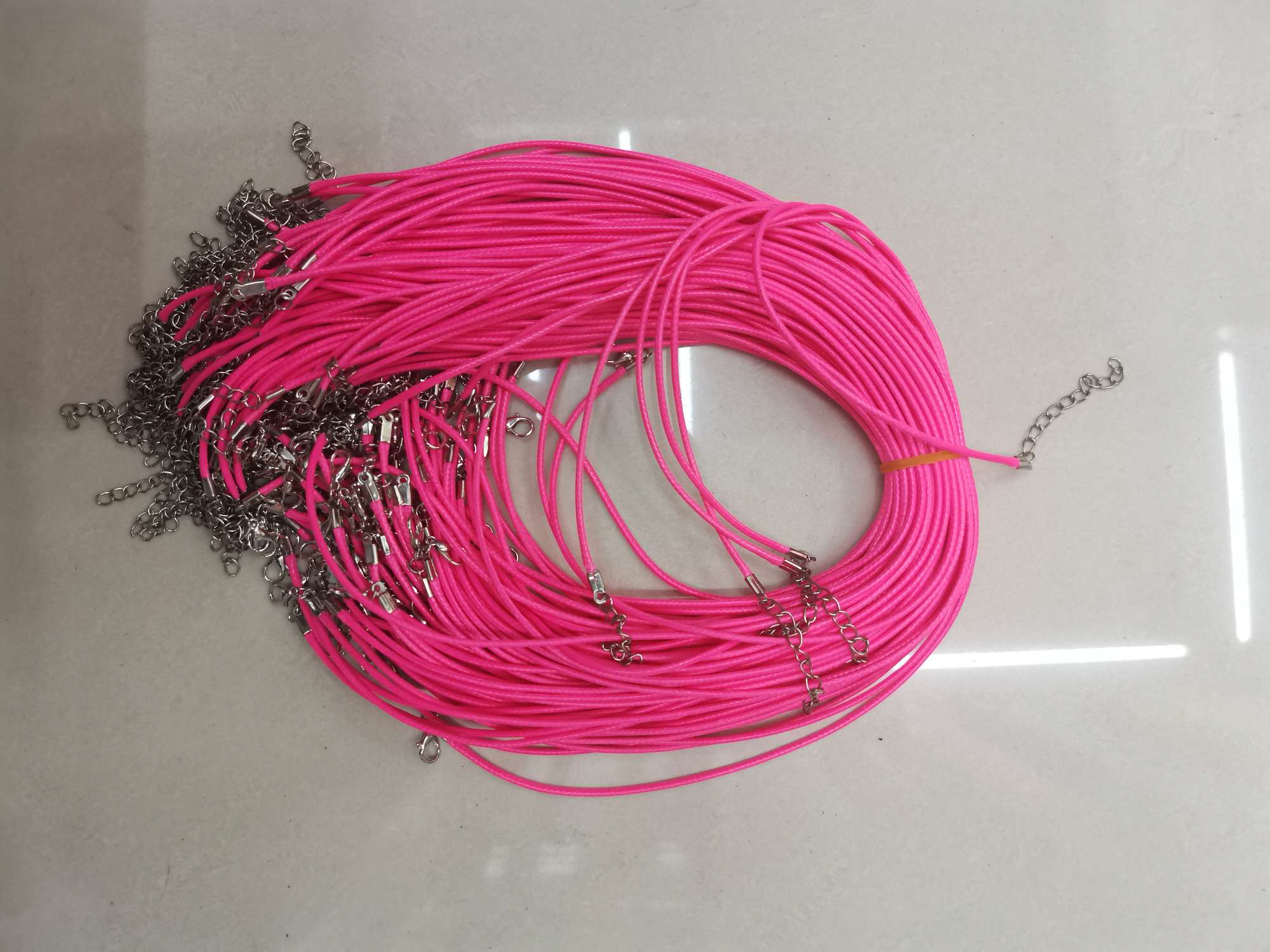 2mm wax necklace with 100 pieces of color in a packet thumbnail