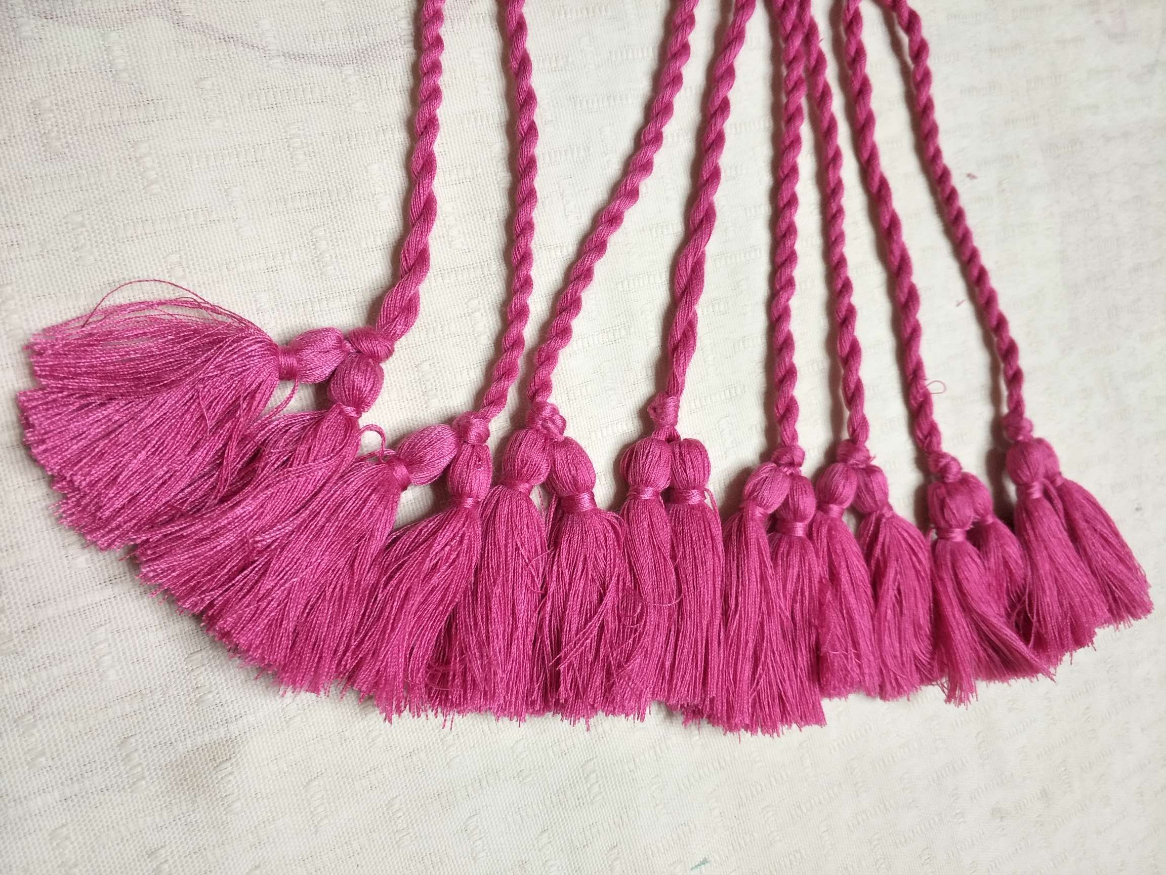 纯手工双色分色流苏详情图10