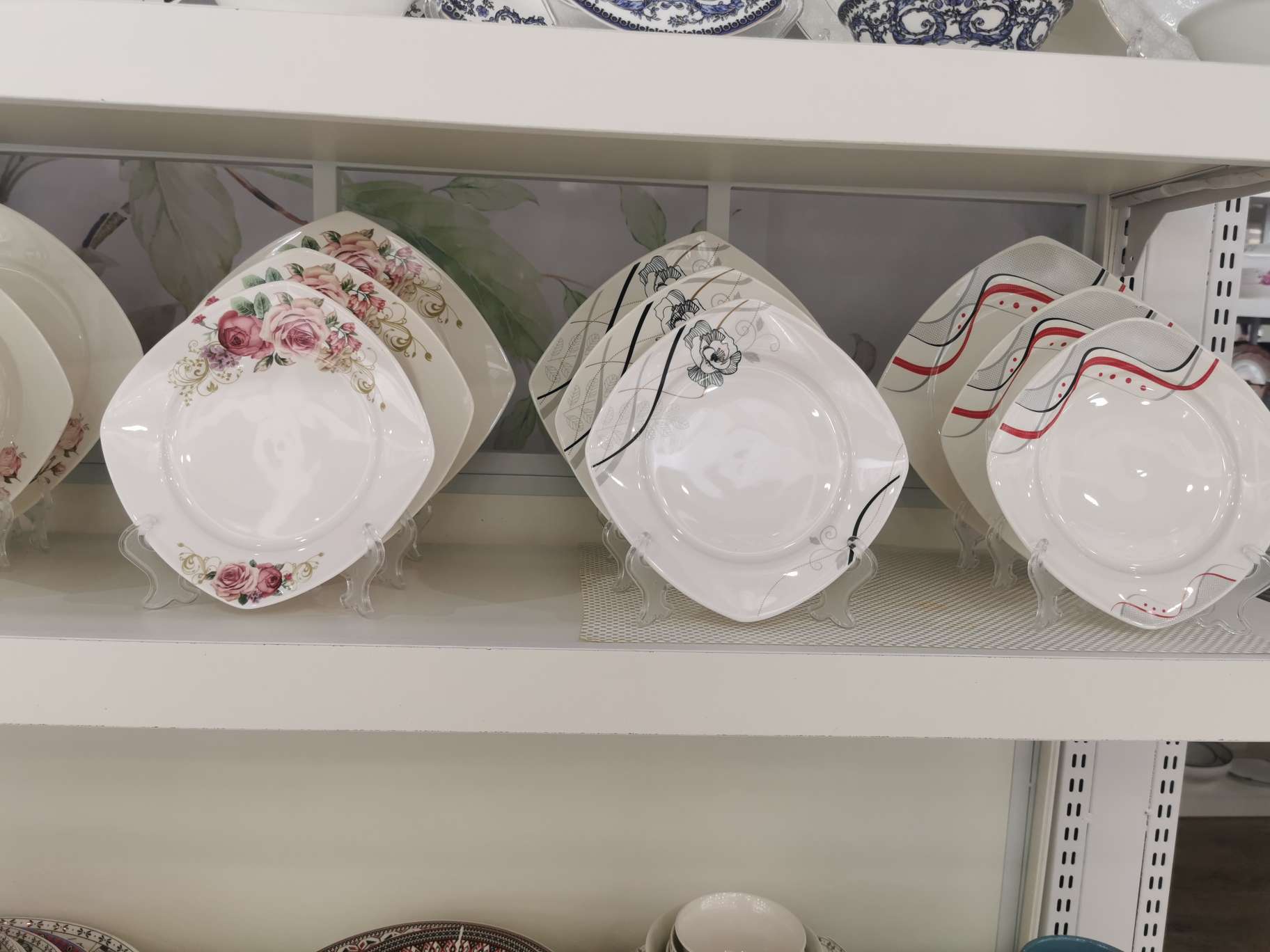 18-head square Western tableware details Picture