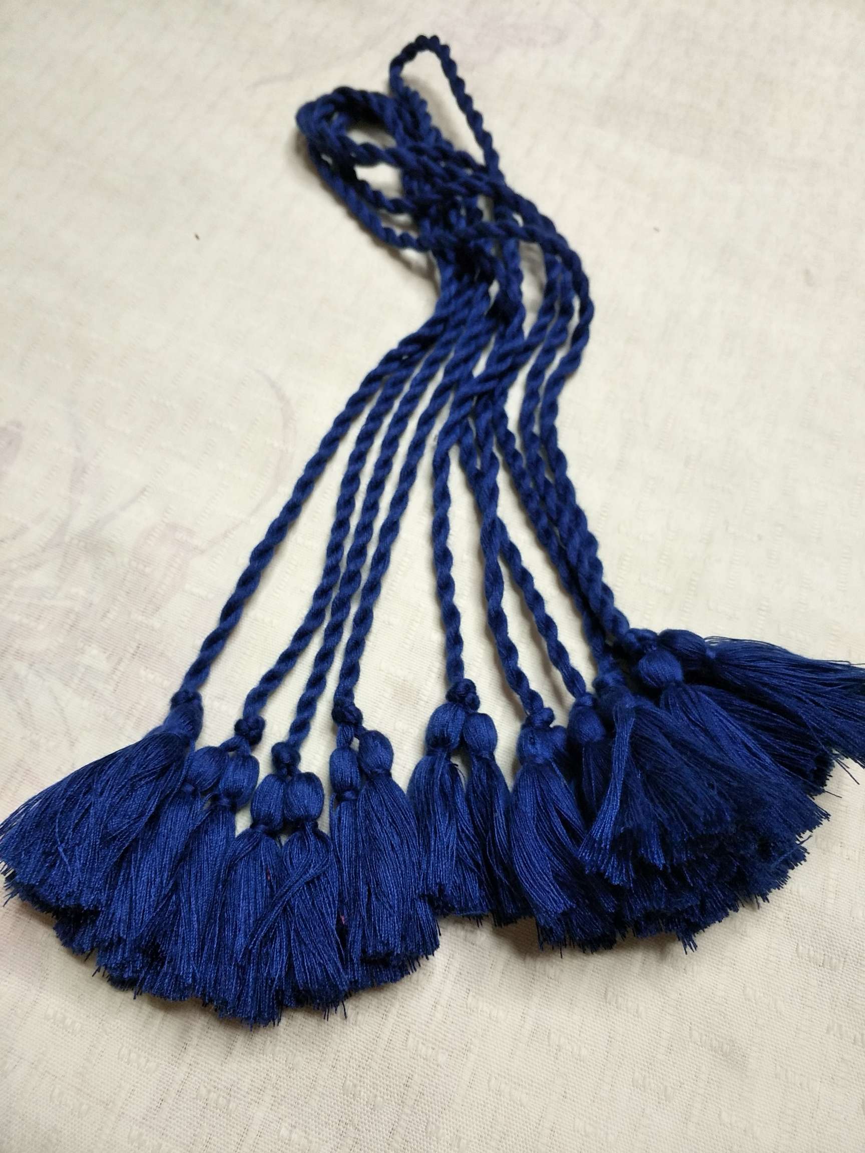 纯手工双色分色流苏详情图2