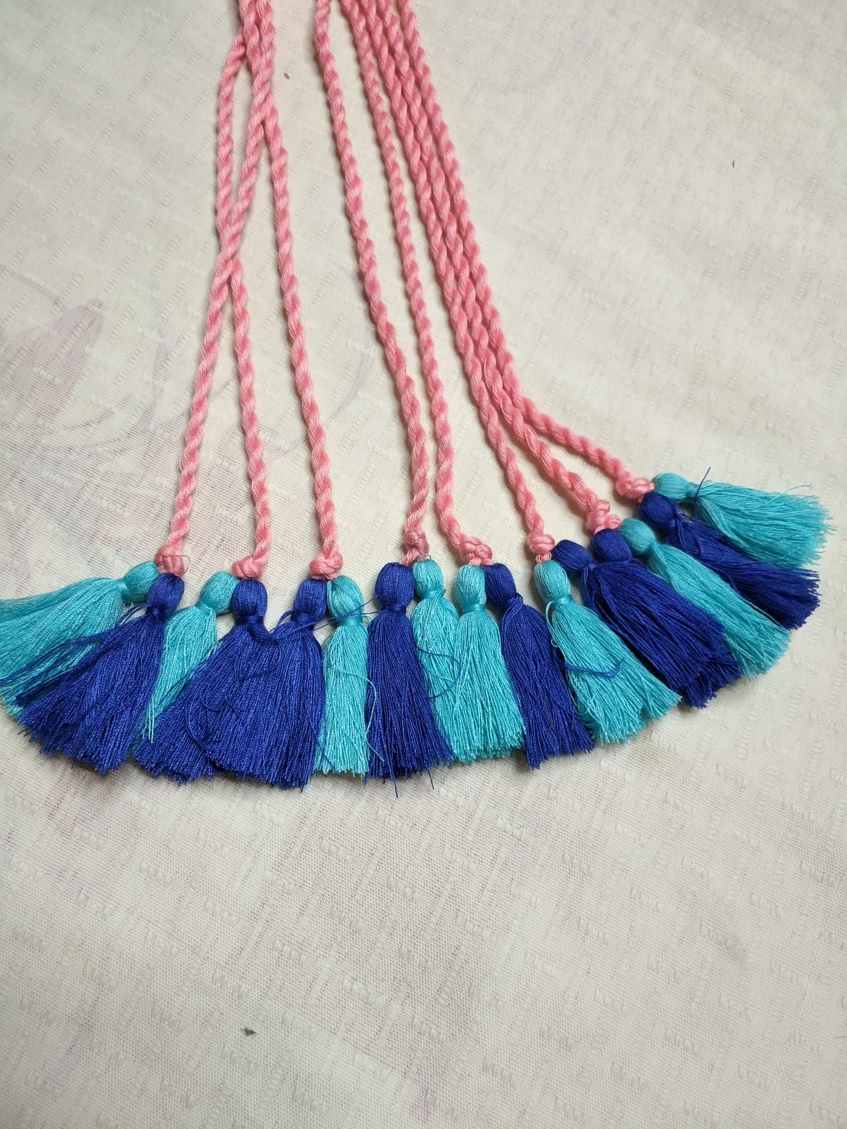 纯手工双色分色流苏详情图1