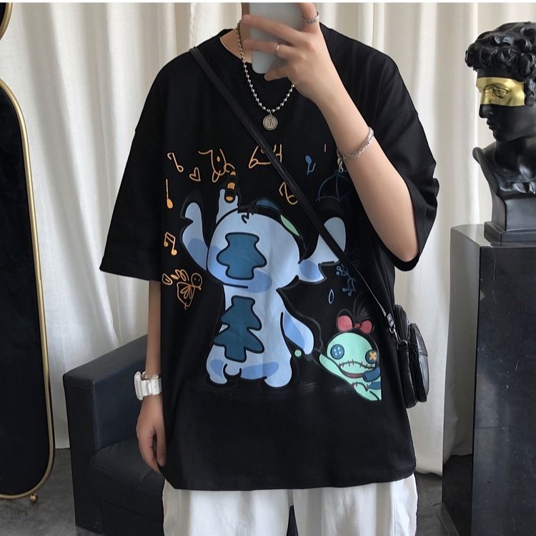 Spring/Summer 2020 pure cotton short-sleeved T-shirt, new Korean style loose Hong Kong style ins Trendy school style round neck T-shirt j